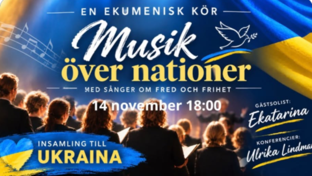 Musik över nationer – en kväll för Ukraina 14/11 kl.18.00